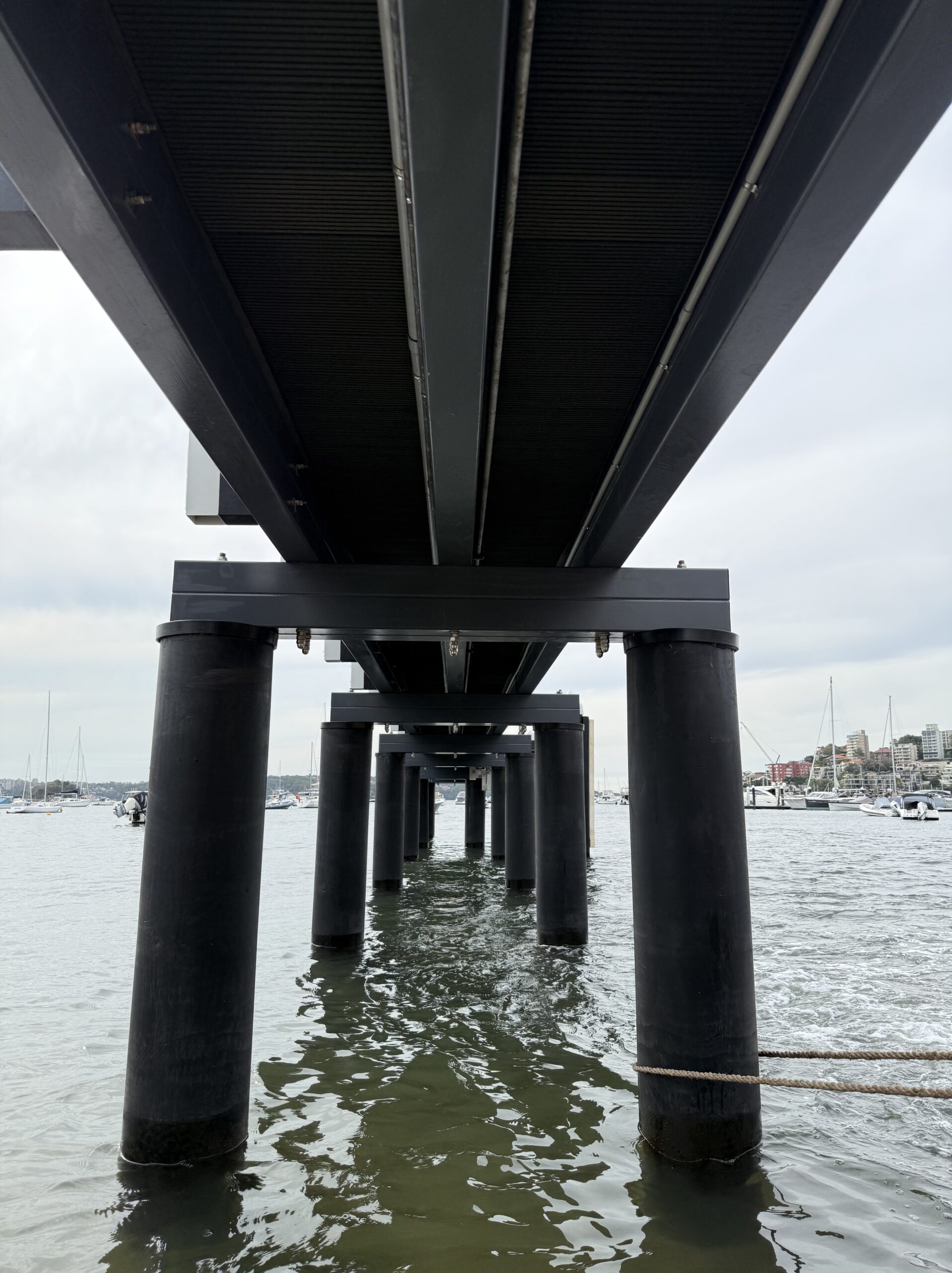 Composite Jetty Underside